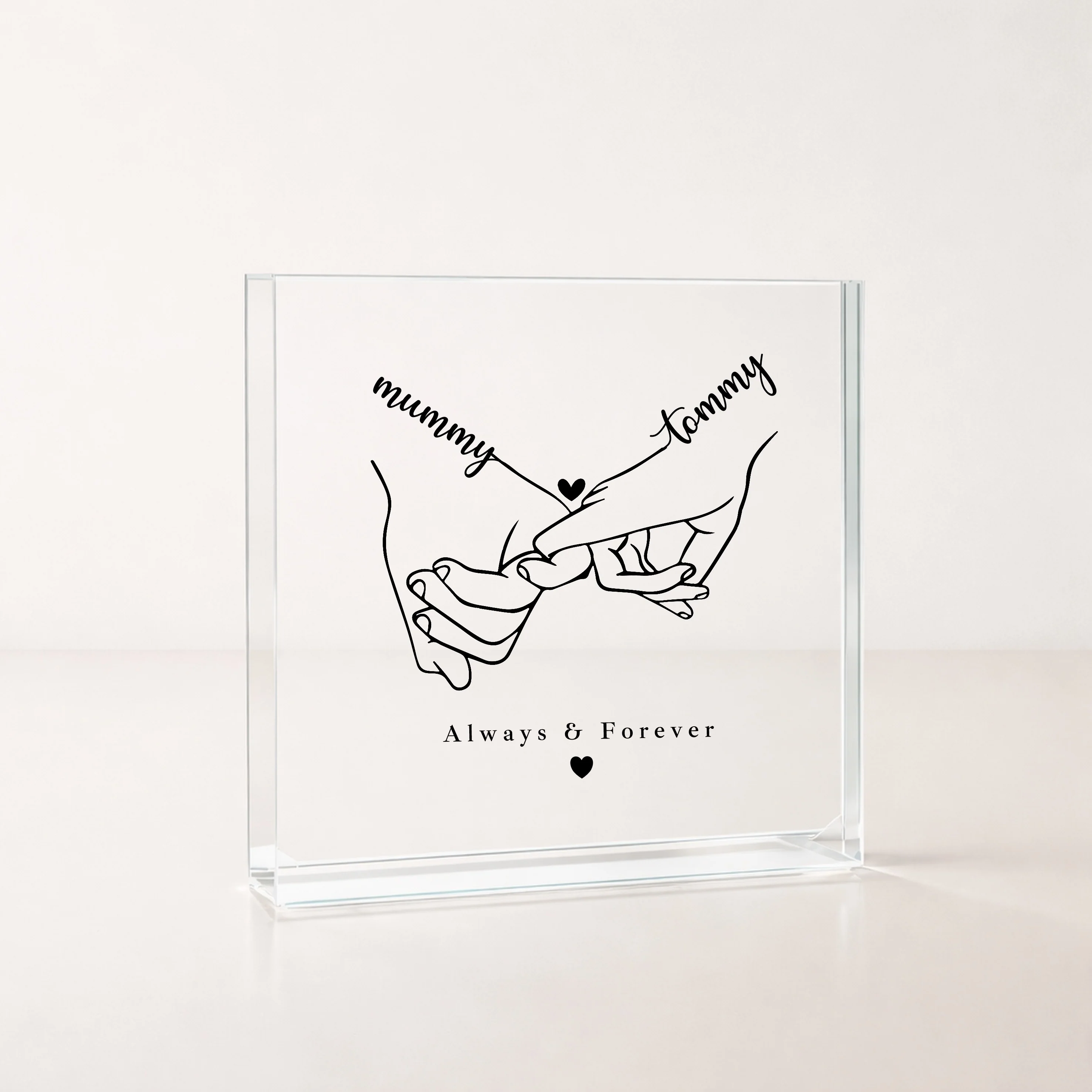 Personalised Pink Promise Acrylic Block - Image 4