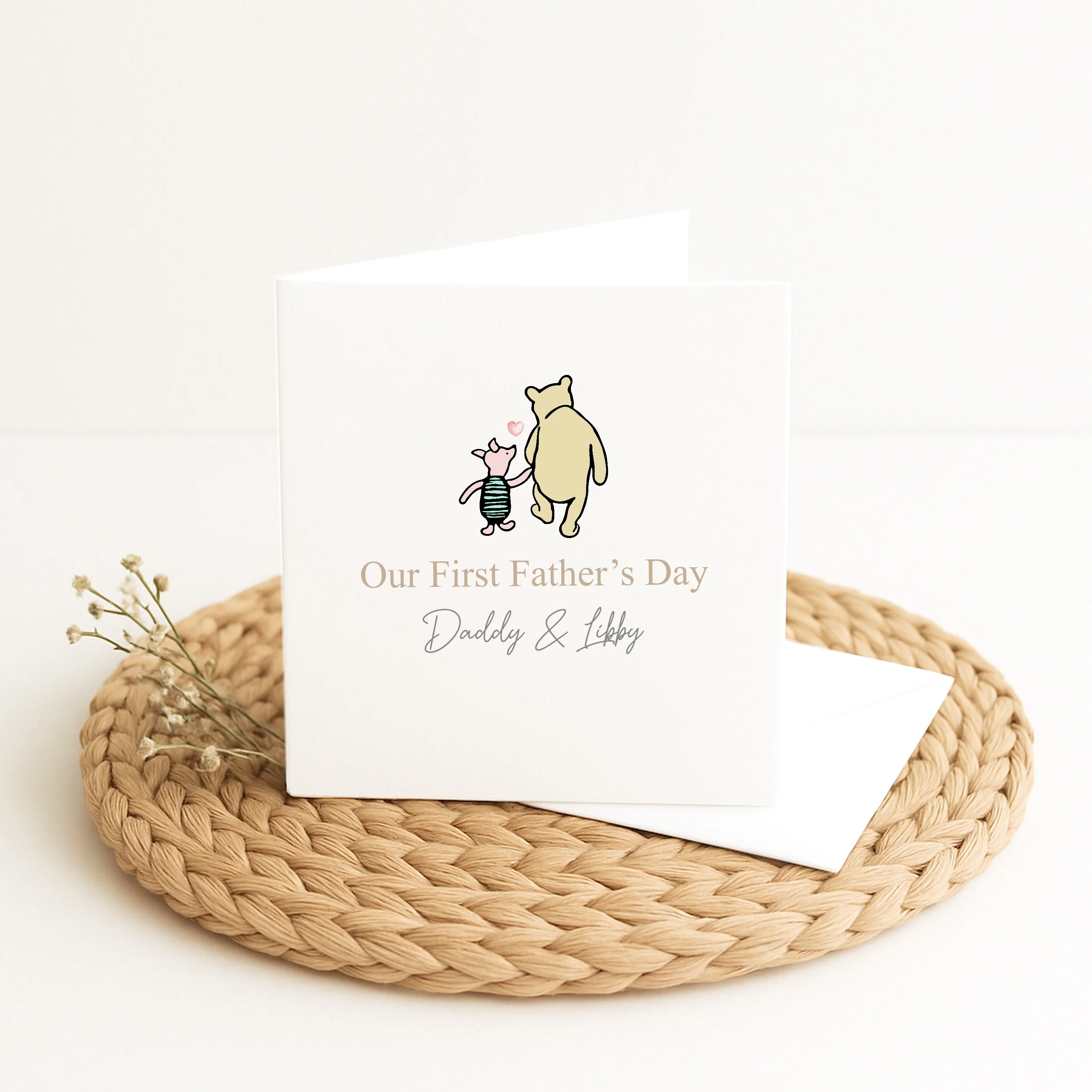 Personalised Pooh Bear Our First Father's Day Card - Image 3