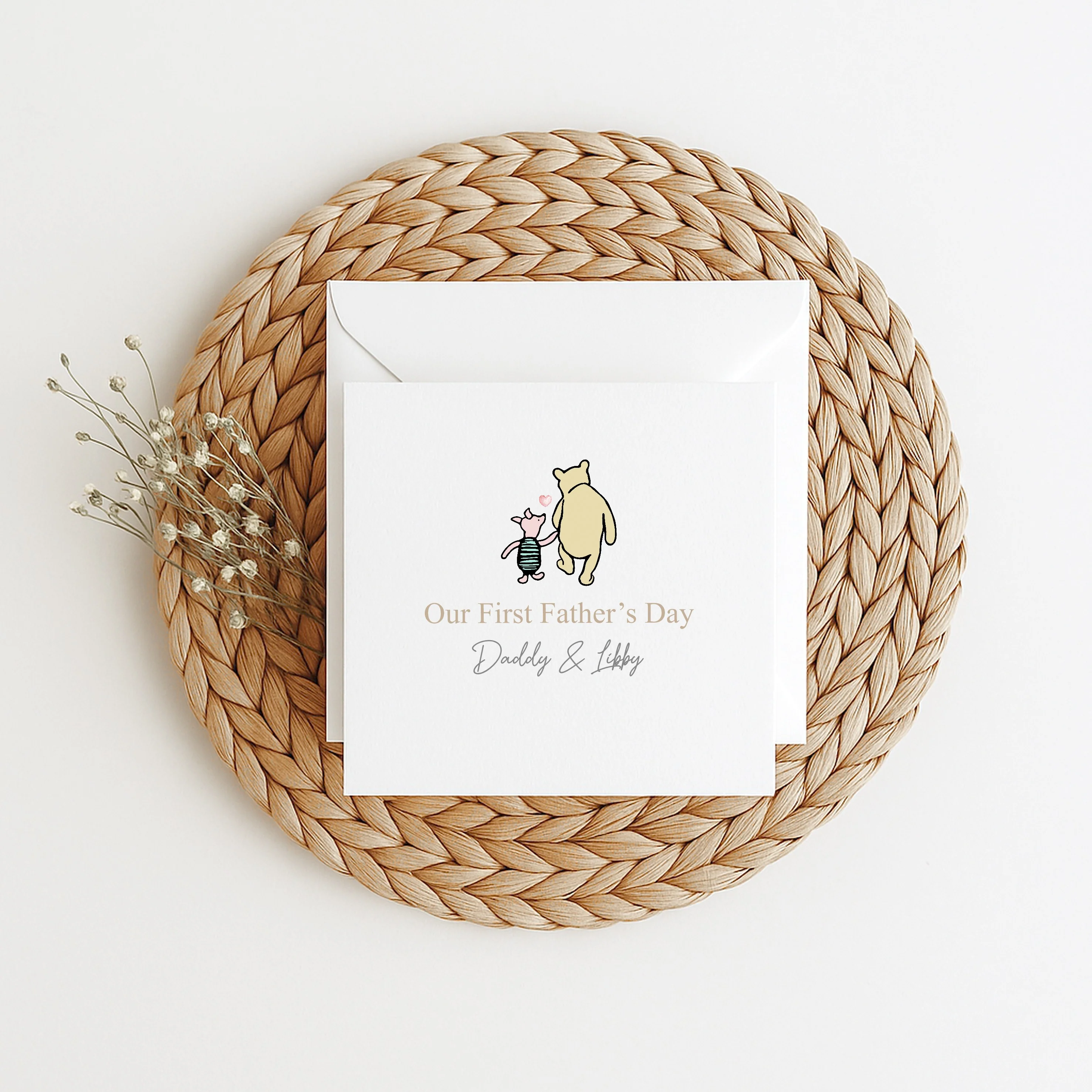 Personalised Pooh Bear Our First Father's Day Card - Image 5