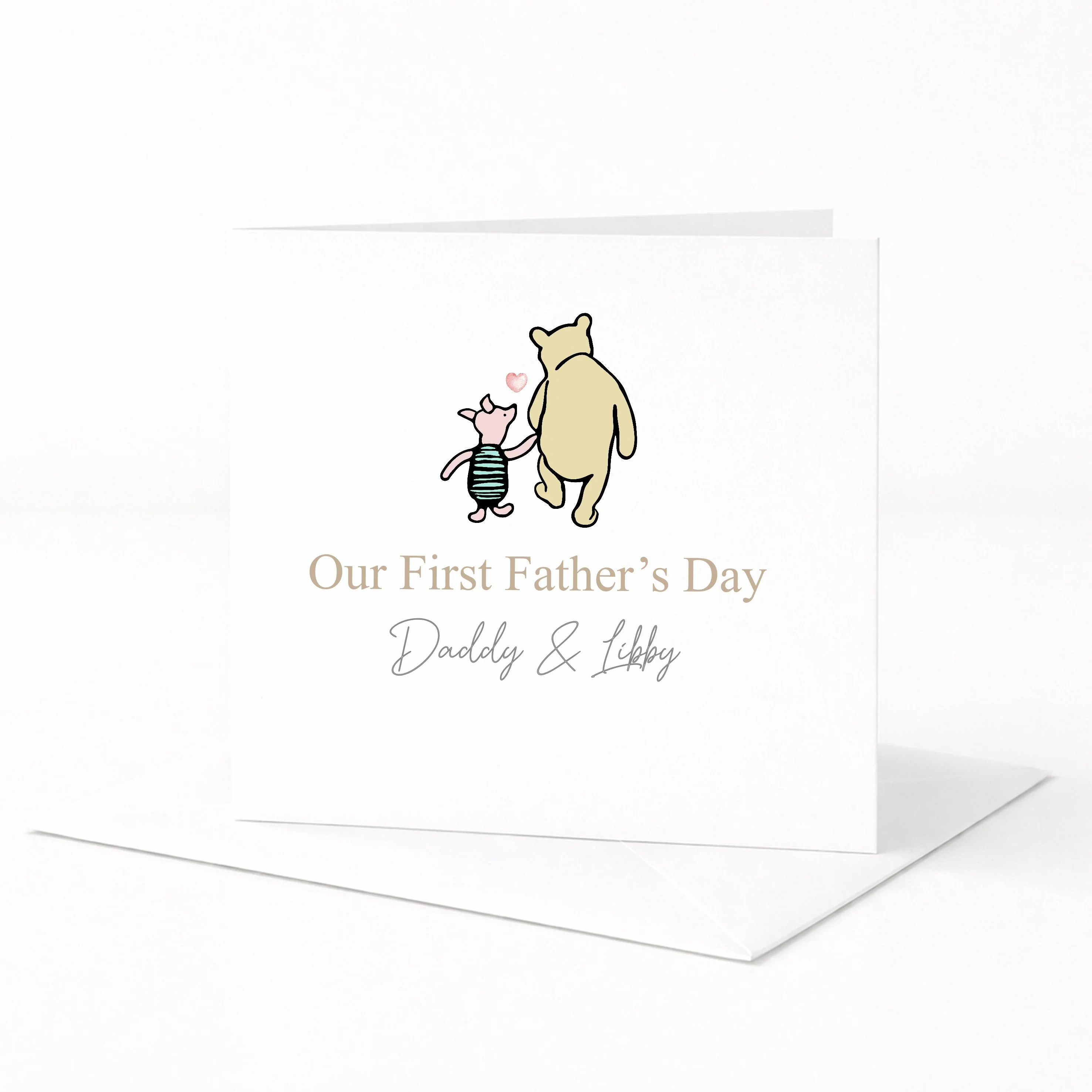 Personalised Pooh Bear Our First Father's Day Card - Image 7