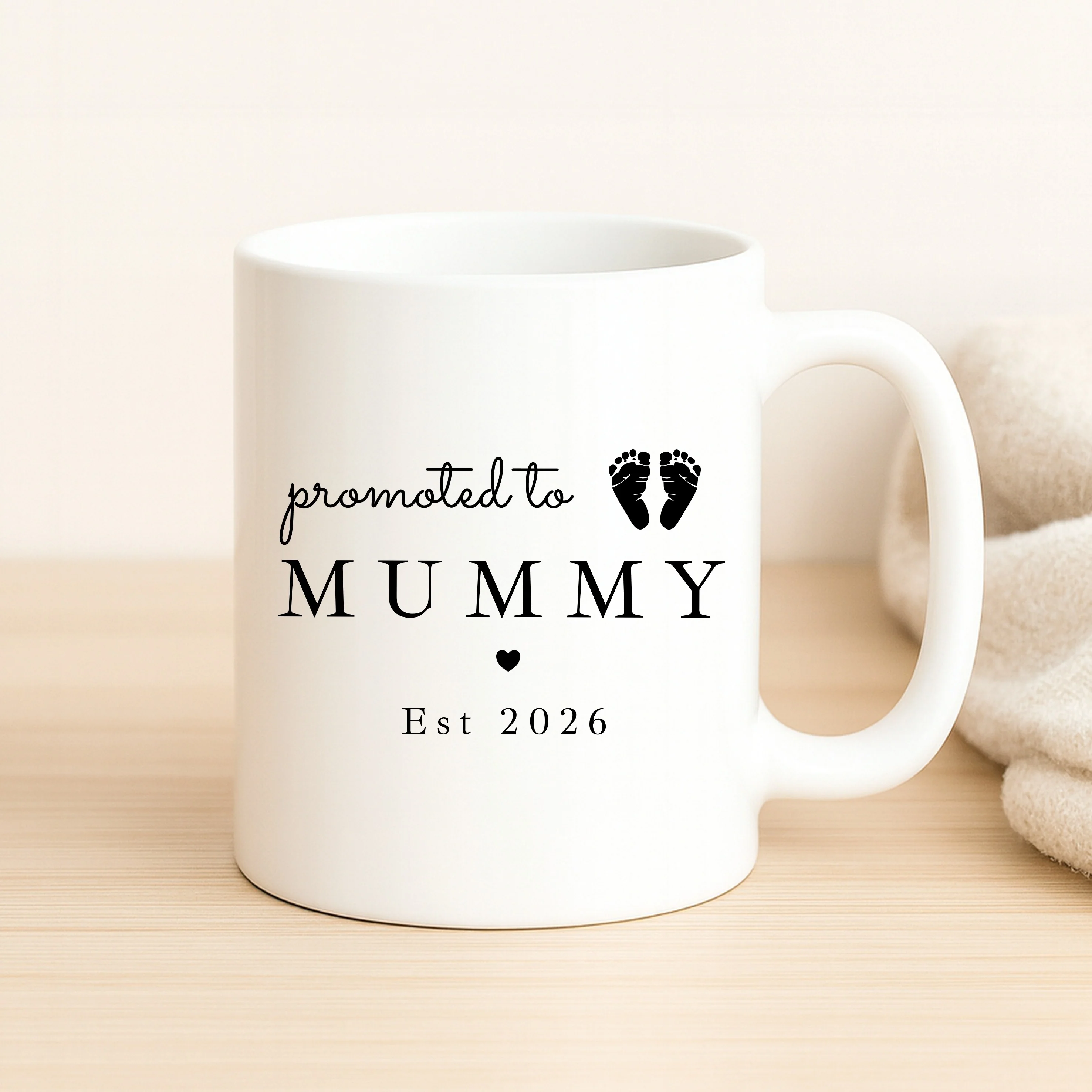 Personalised Promoted To Mummy & Daddy Mug Set - Image 2