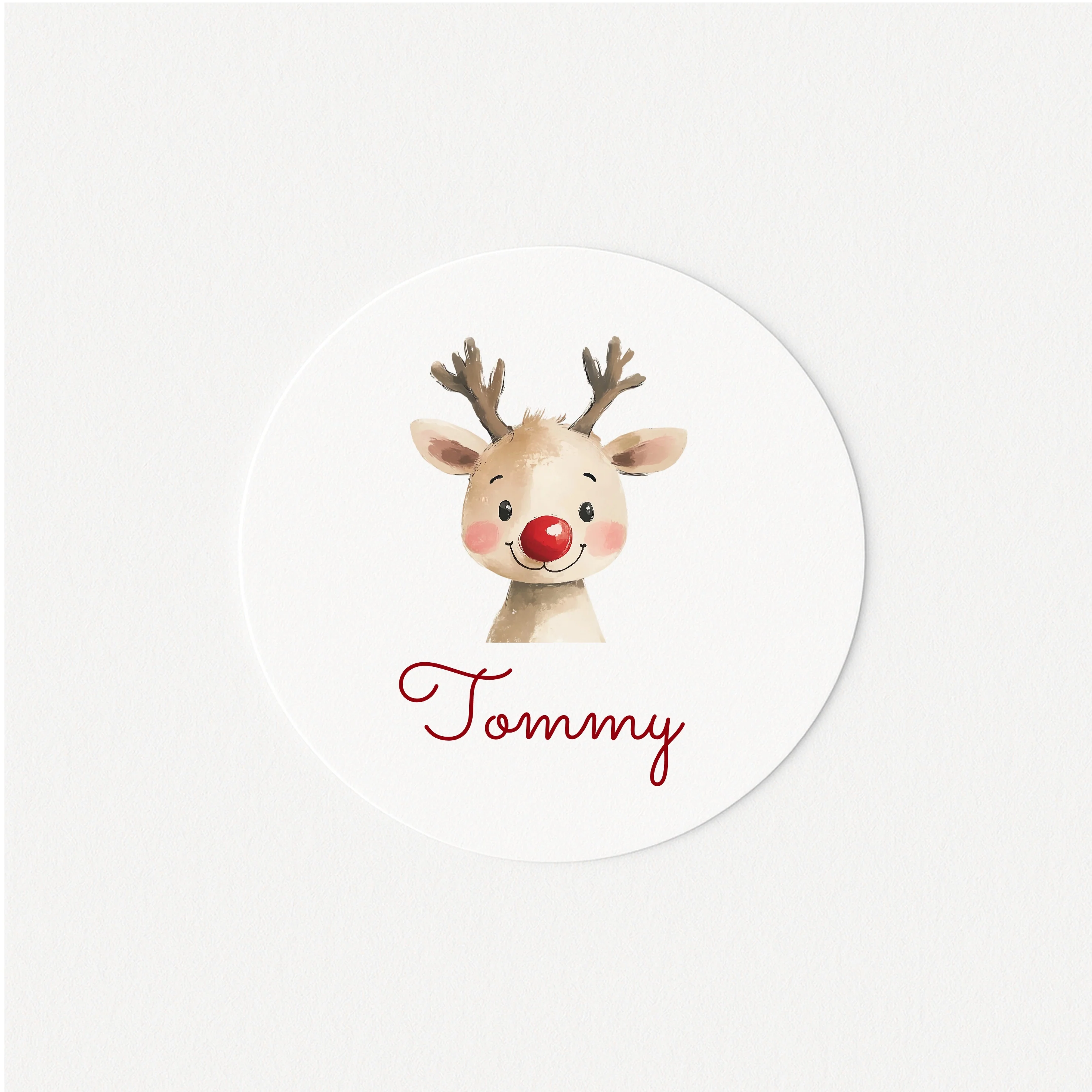 Personalised Reindeer Christmas Stickers - Image 3
