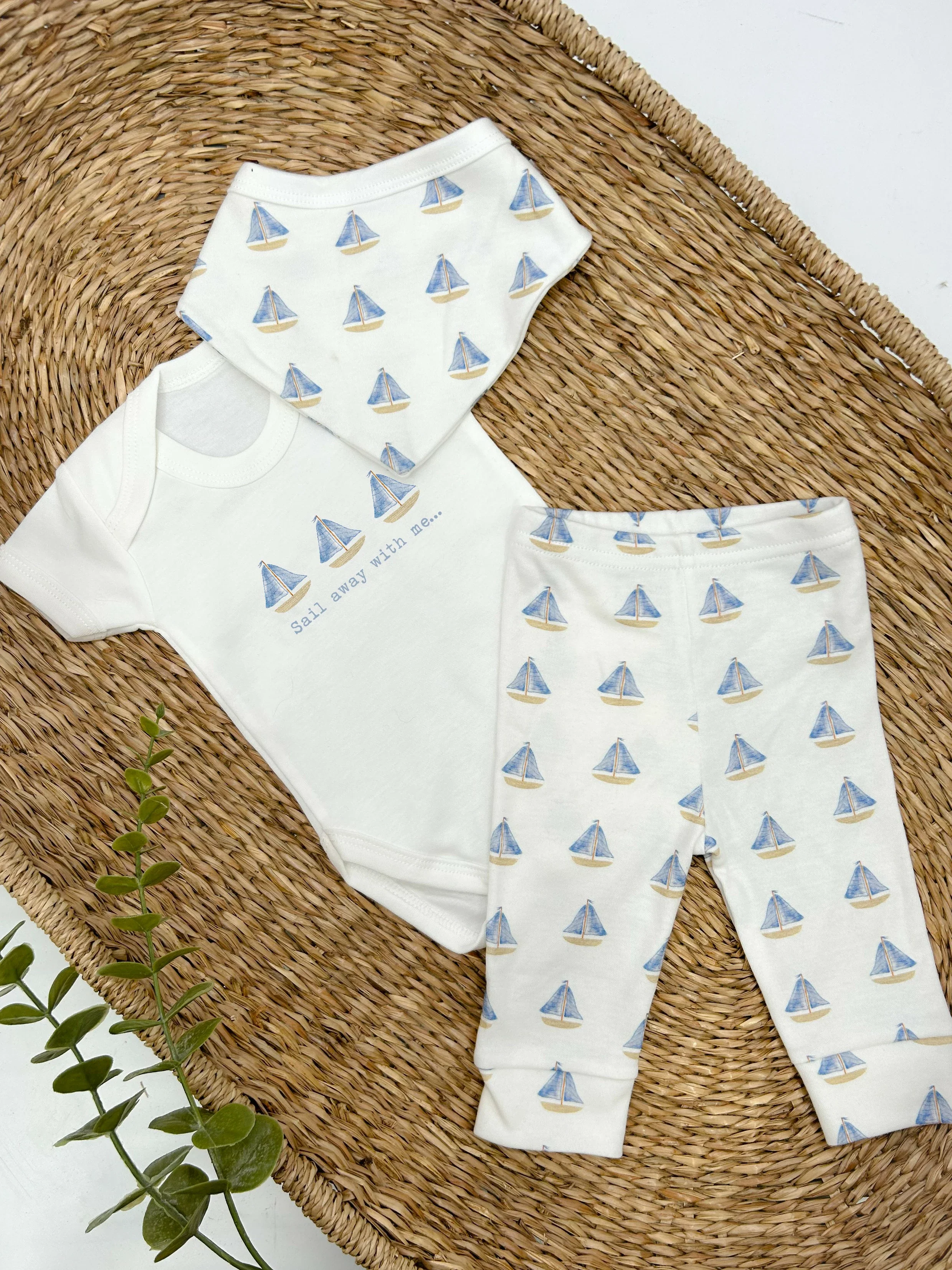 Sail Away With Me Baby Vest - Image 3