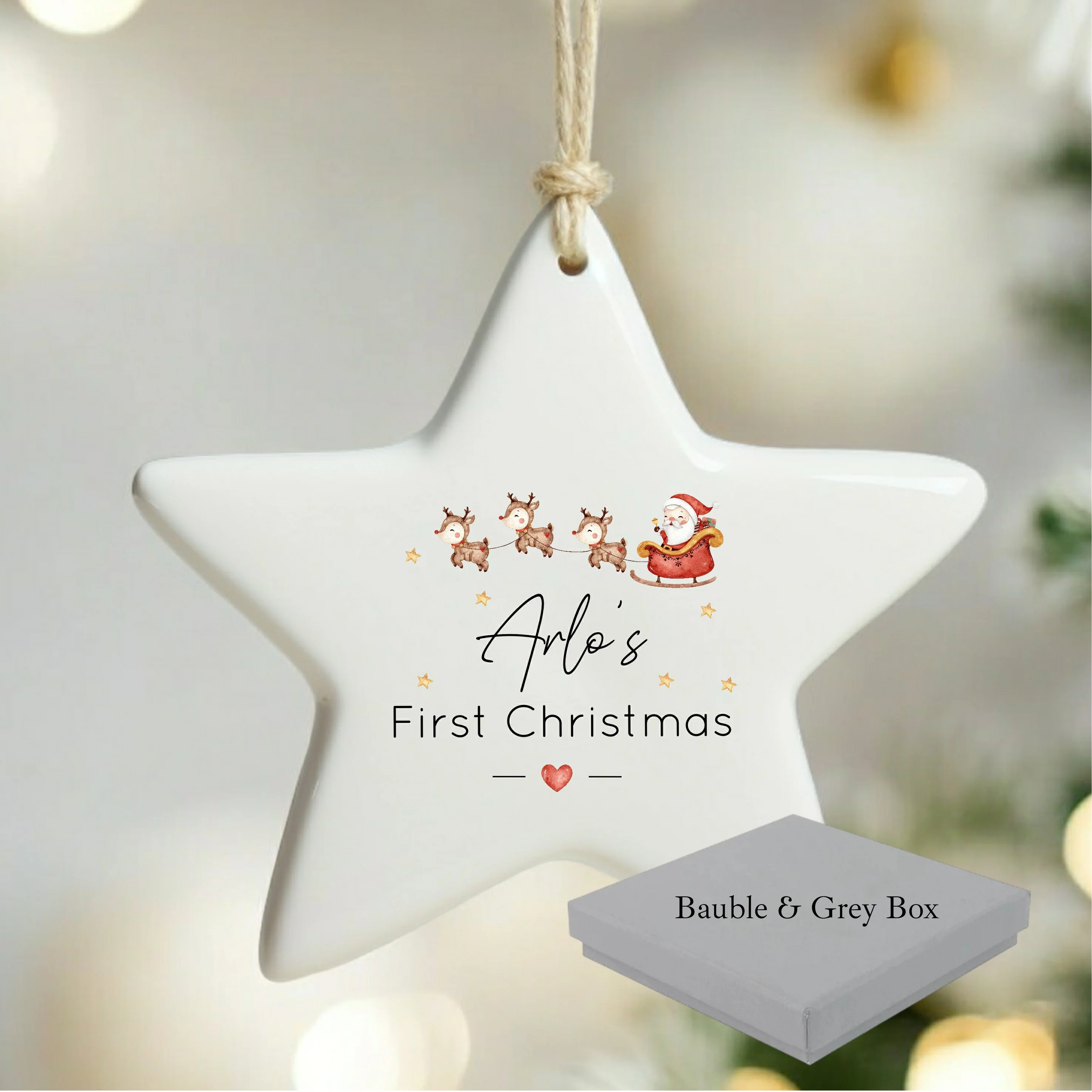 Personalised Santa & Co Christmas Bauble - Image 8