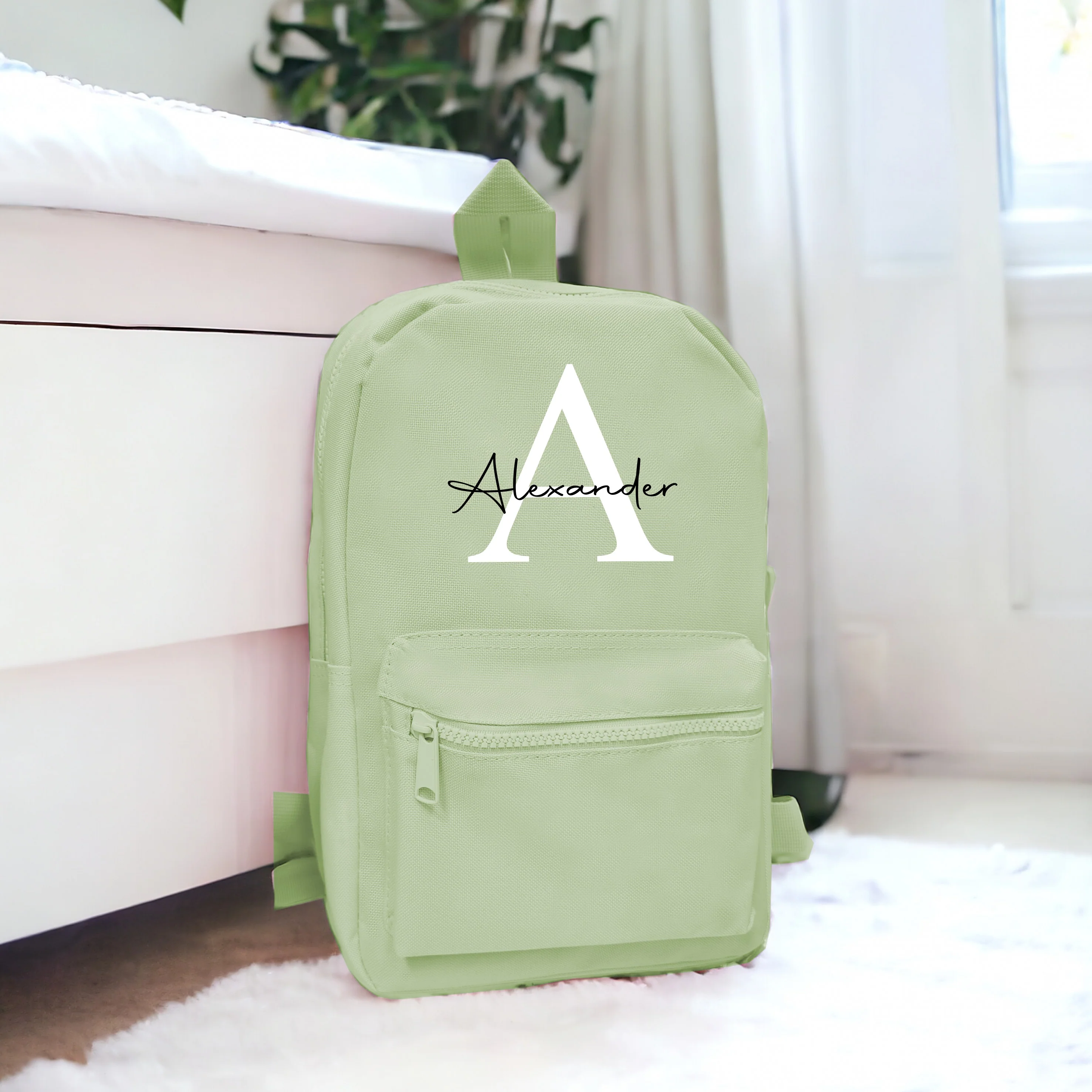 Personalised Script Initial Backpack - Image 3