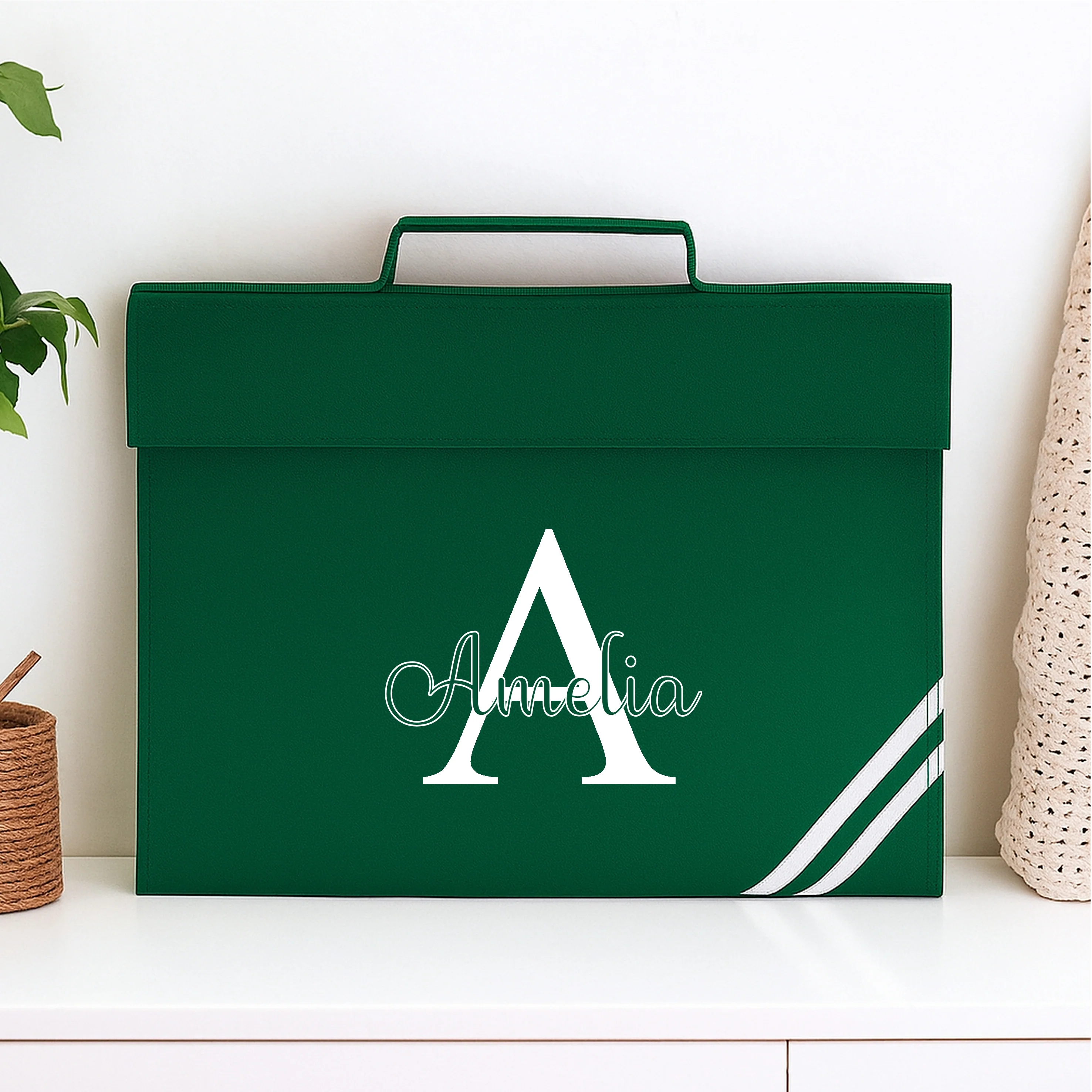 Personalised Script Initial Bookbag - Image 2