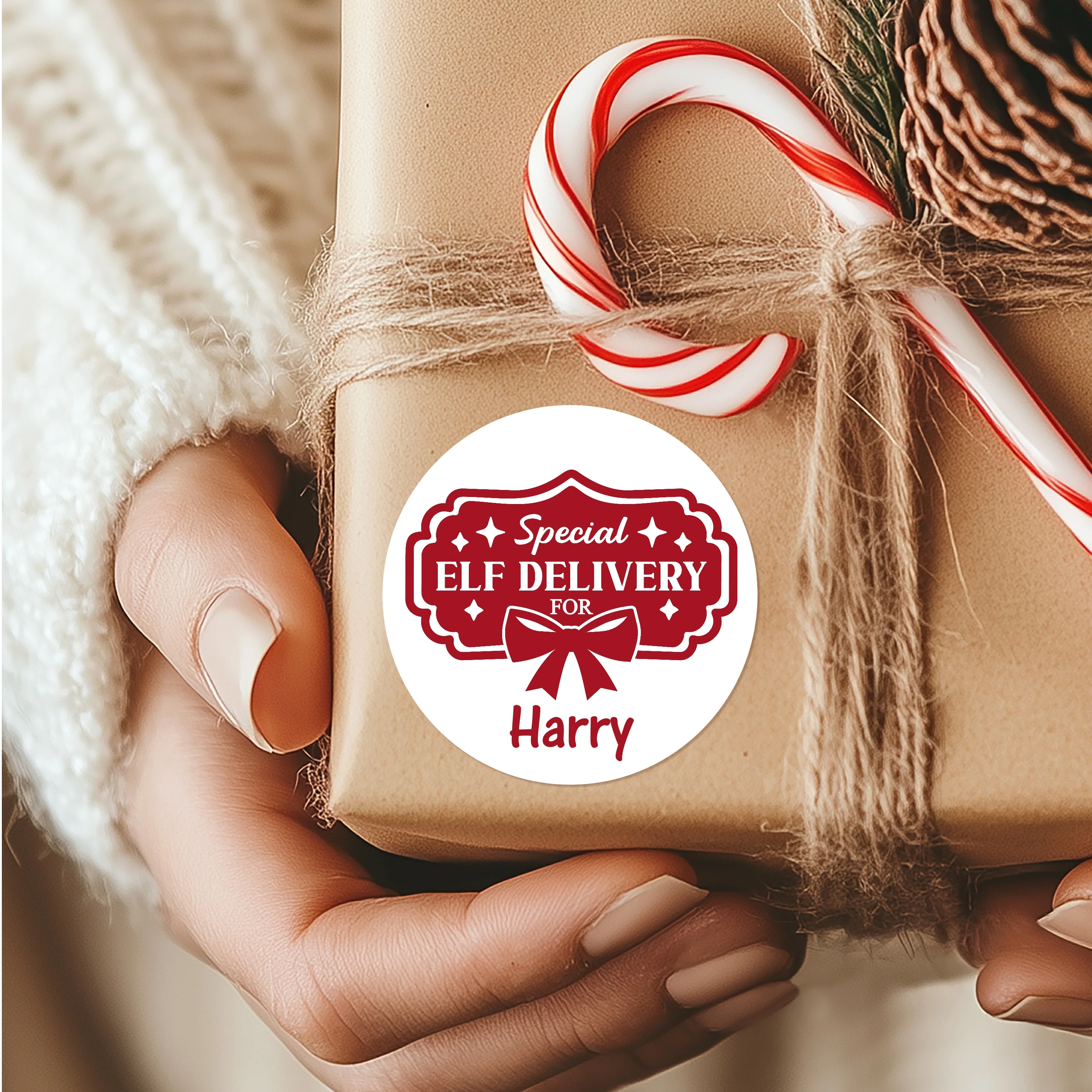 Personalised Special Elf Delivery Christmas Stickers - Image 4