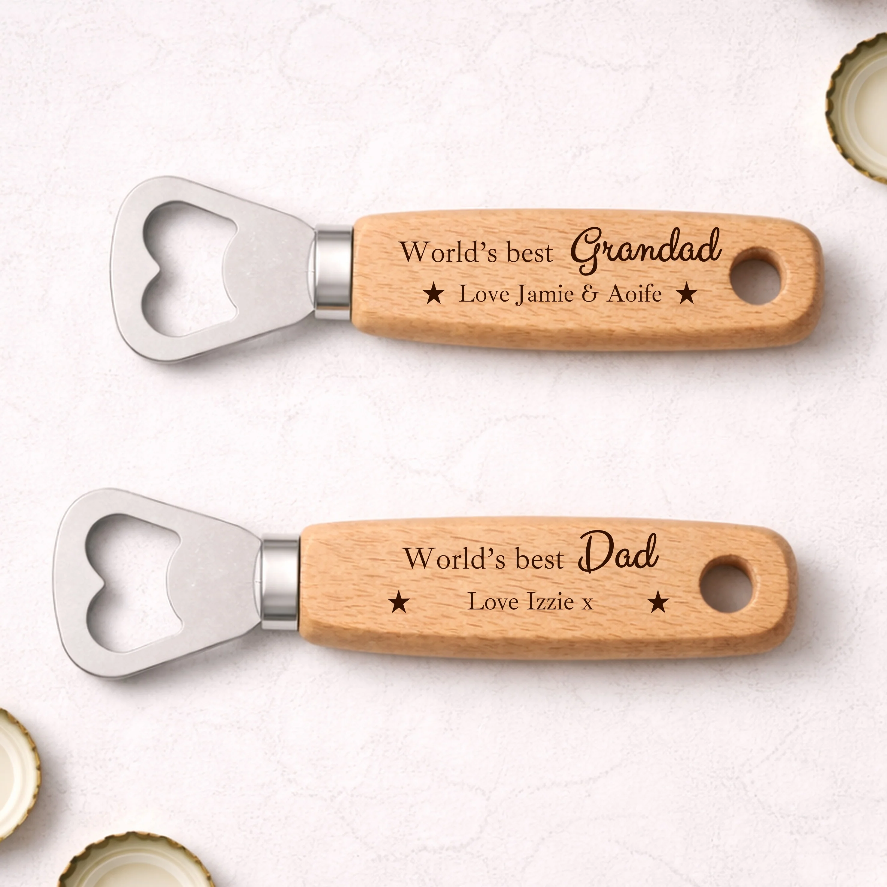 Personalised Stars Worlds Best Daddy Engraved Bottle Opener - Image 5