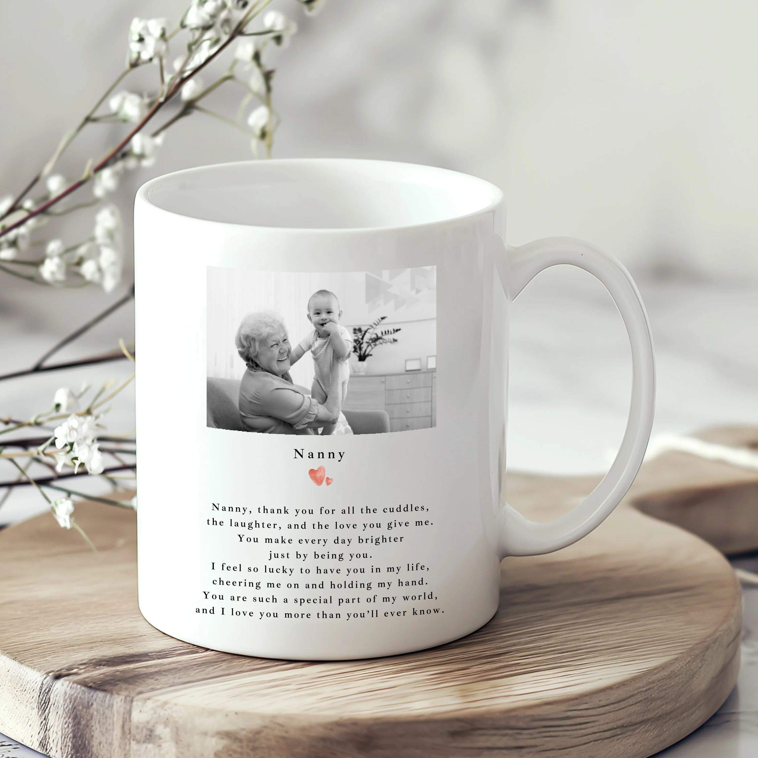 Personalised Thank You Nanny Photo Mug - Image 2