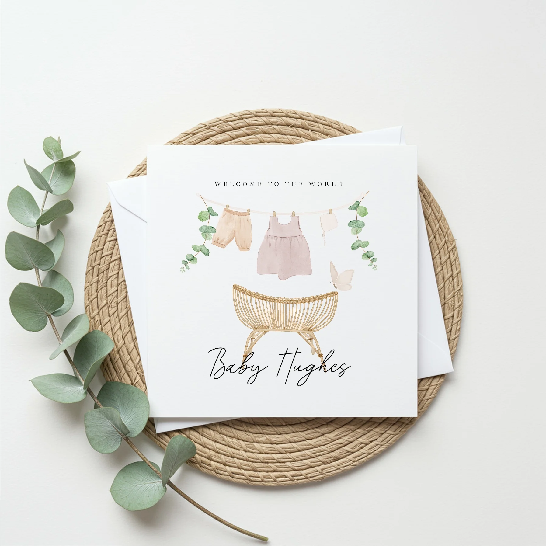 Personalised Welcome to the World Baby Shower Card - Image 5
