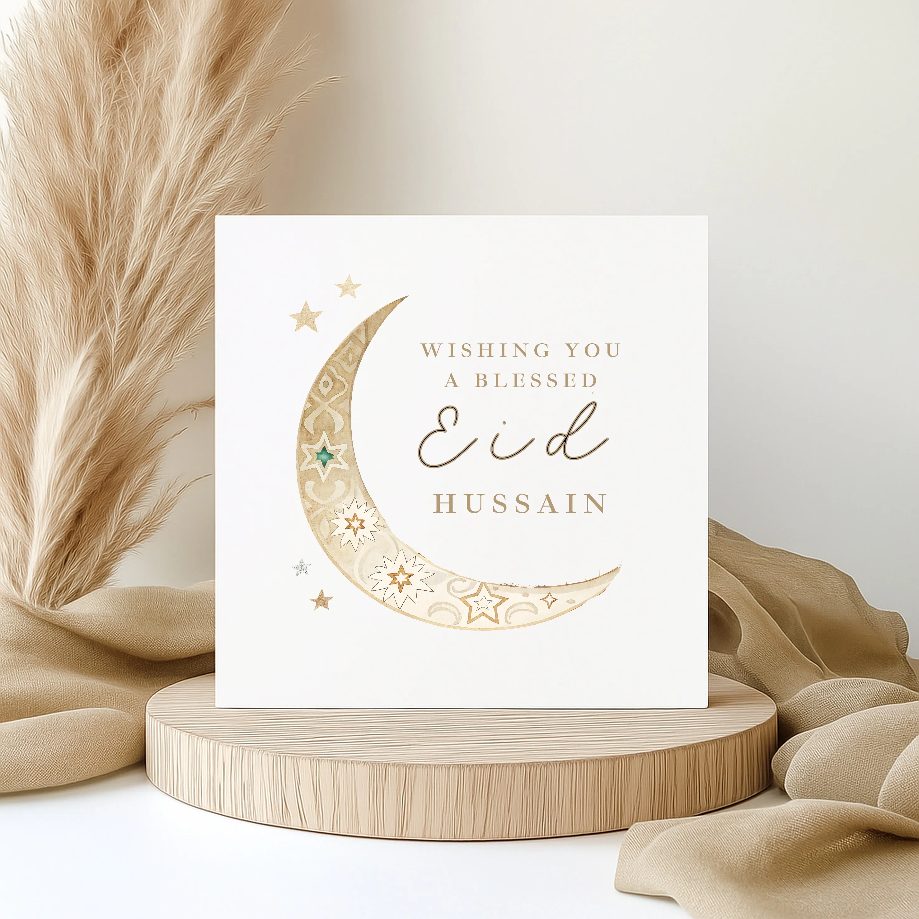 Personalised Wishing You A Blessed Eid Mubarak Card - Image 4