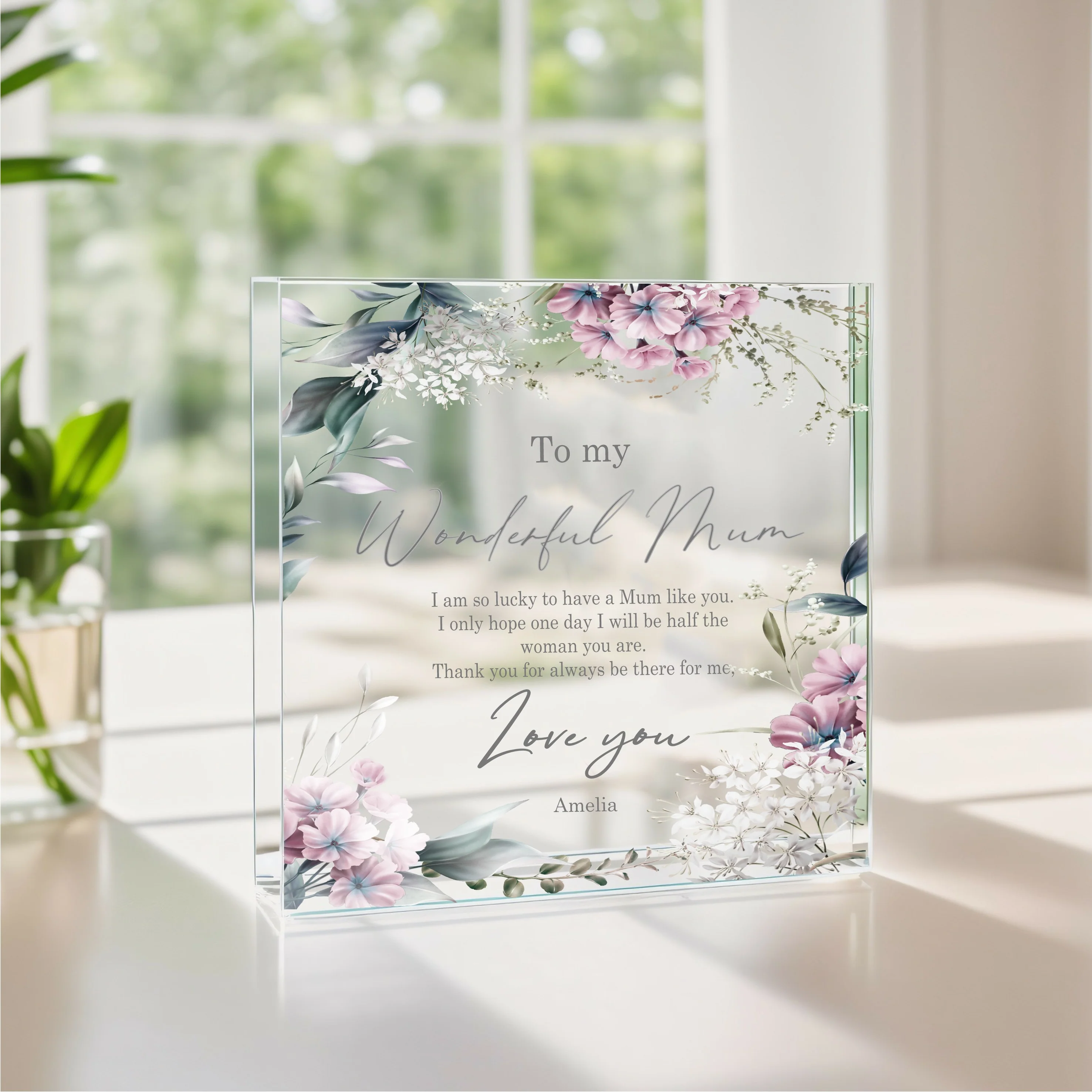 Personalised Wonderful Mum Acrylic Block - Image 4