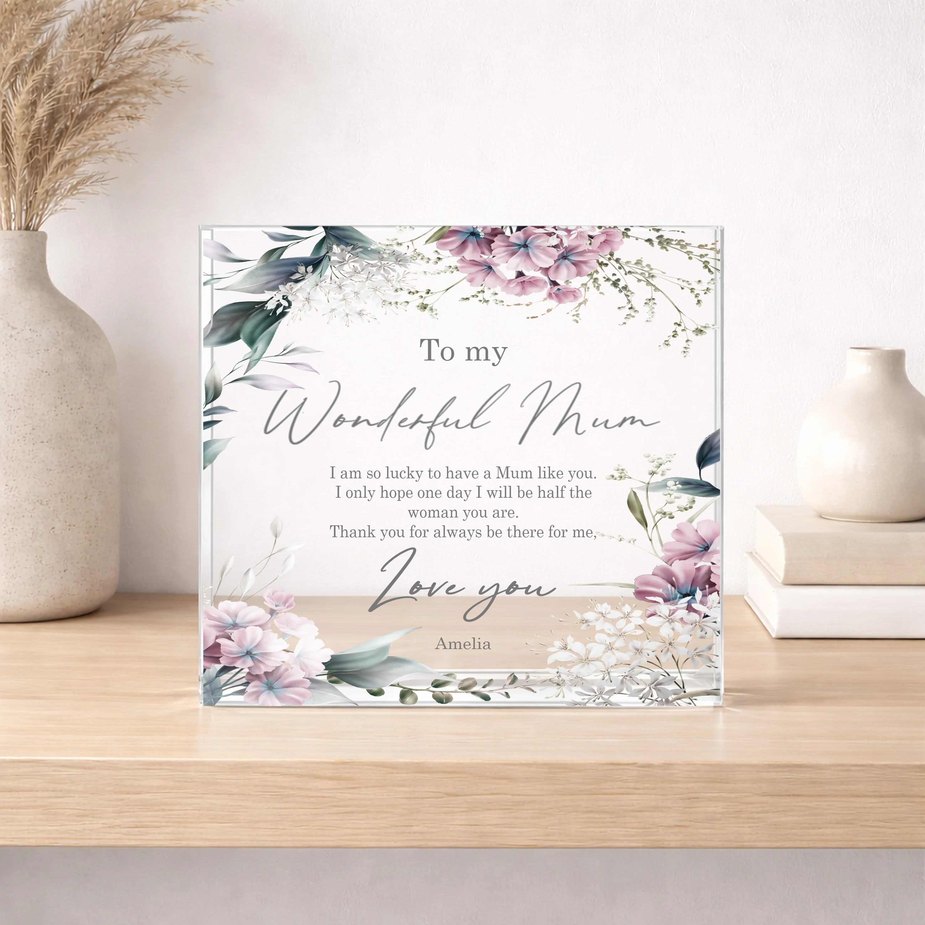 Personalised Wonderful Mum Acrylic Block - Image 5