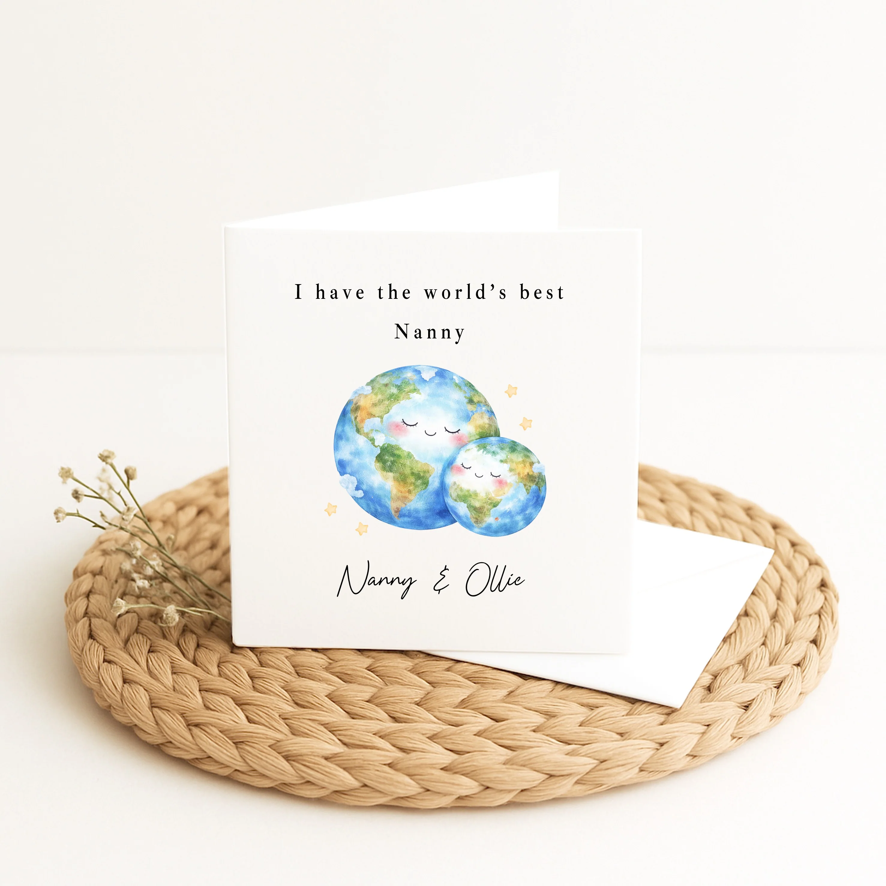 Personalised World's Best Nanny Card - Image 4