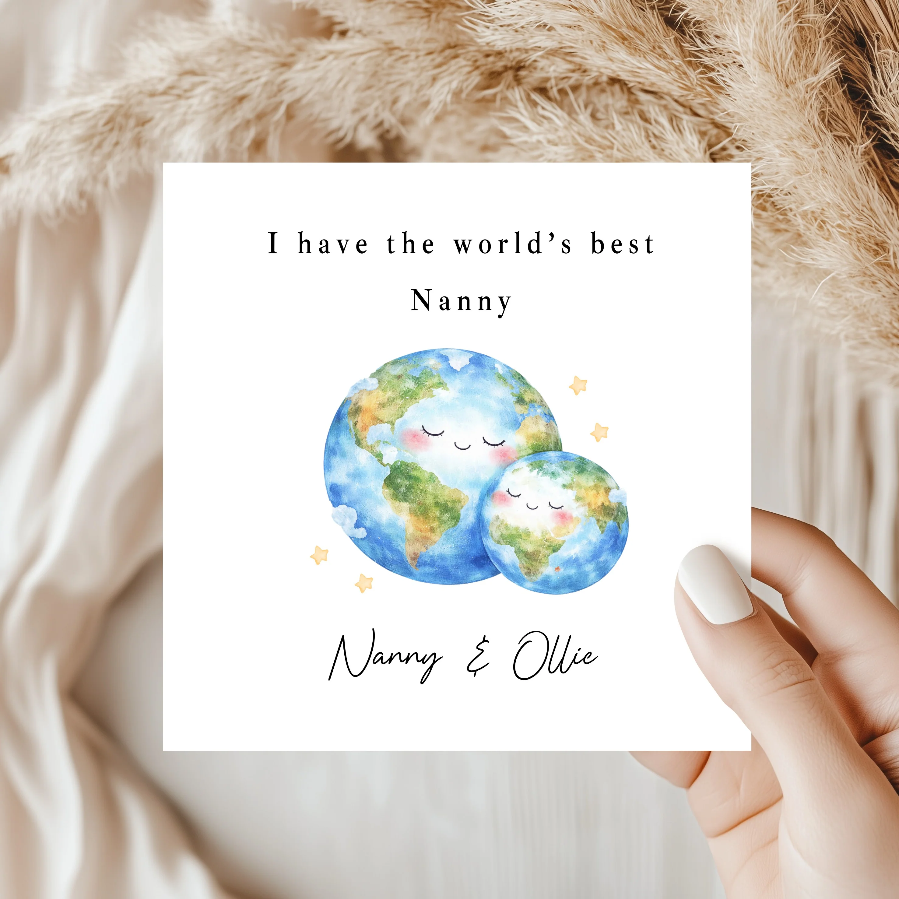 Personalised World's Best Nanny Card - Image 5
