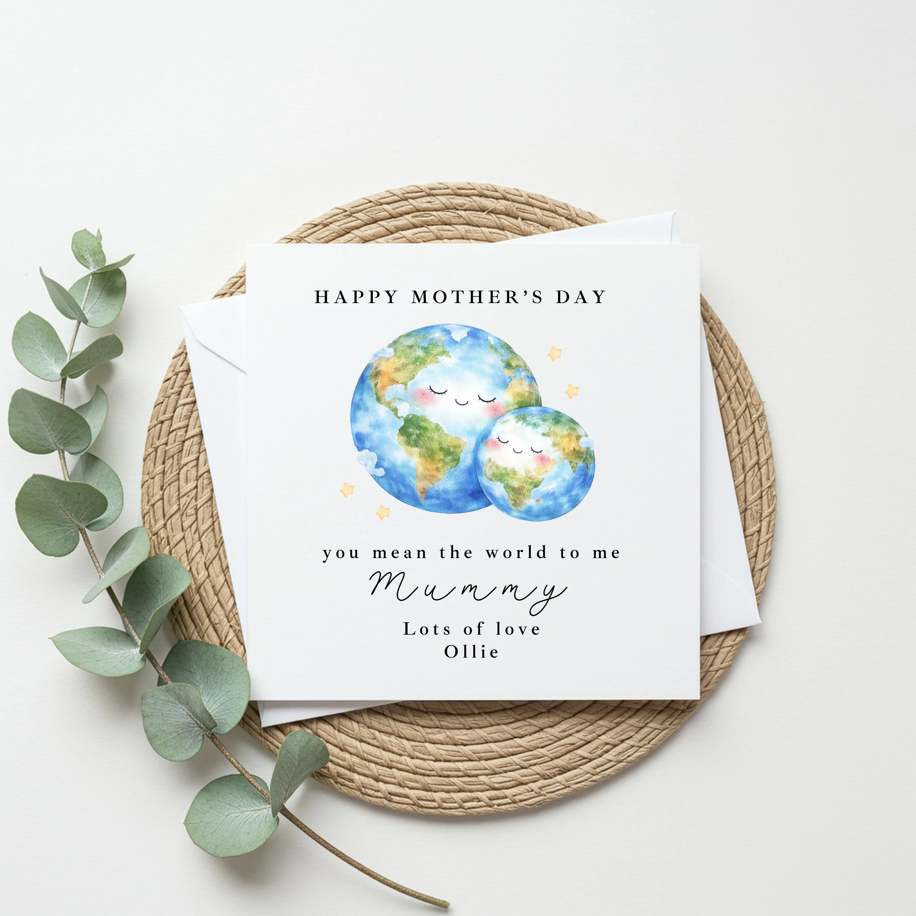 Personalised You Mean The World Happy Mother's Day Card - Image 4