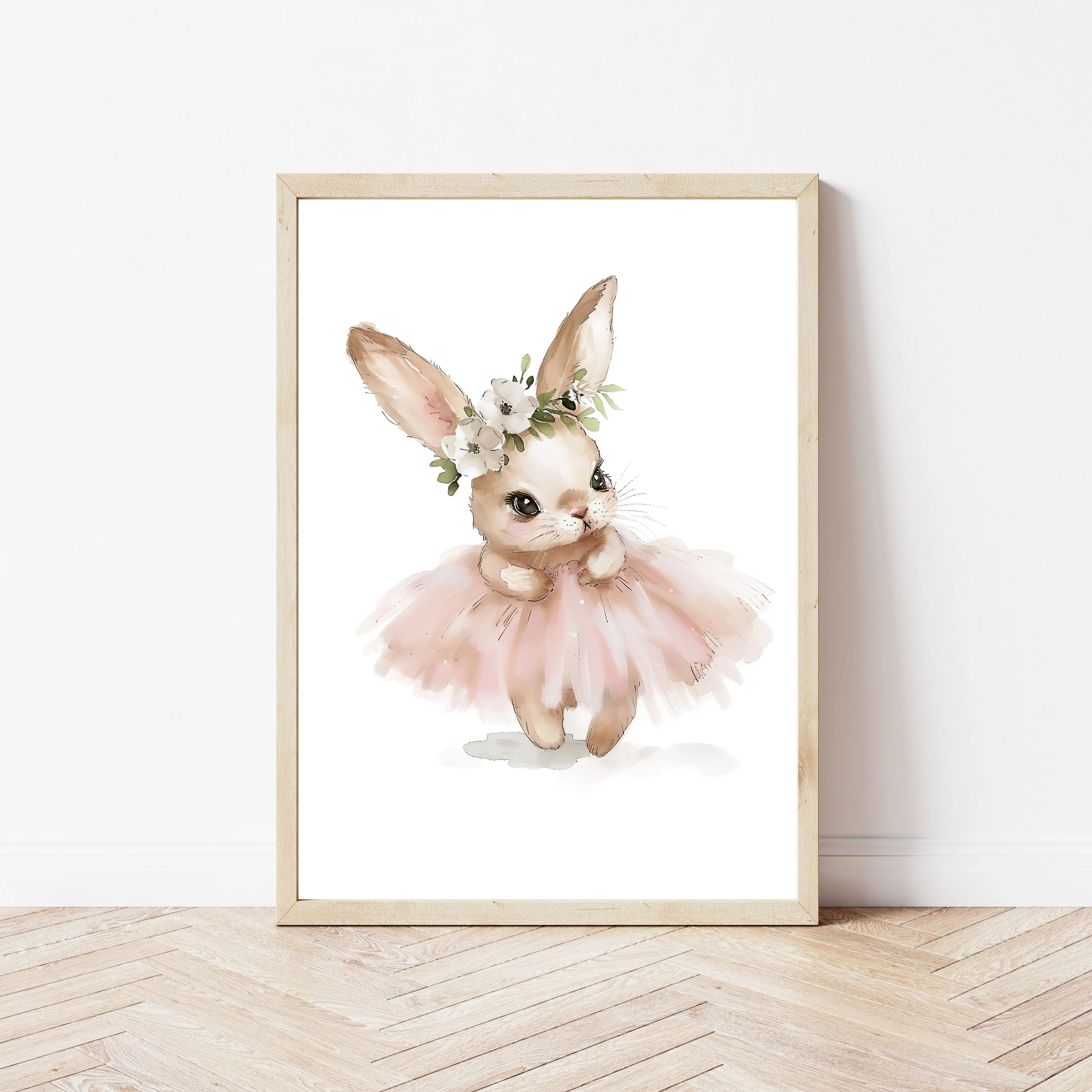 Pink Ballerina Bunny Set of 3 Wall Art - Image 4