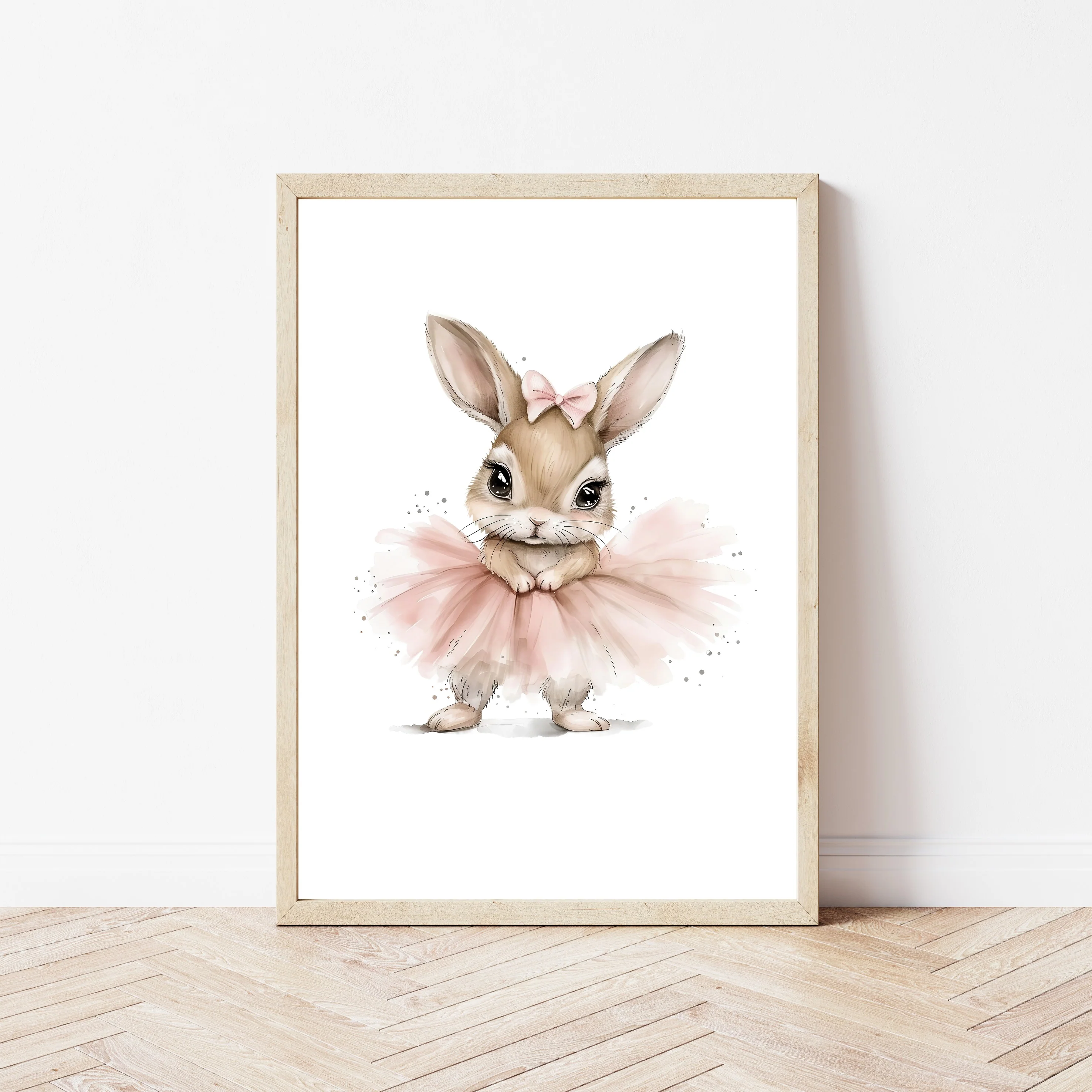 Pink Ballerina Bunny Set of 3 Wall Art - Image 5