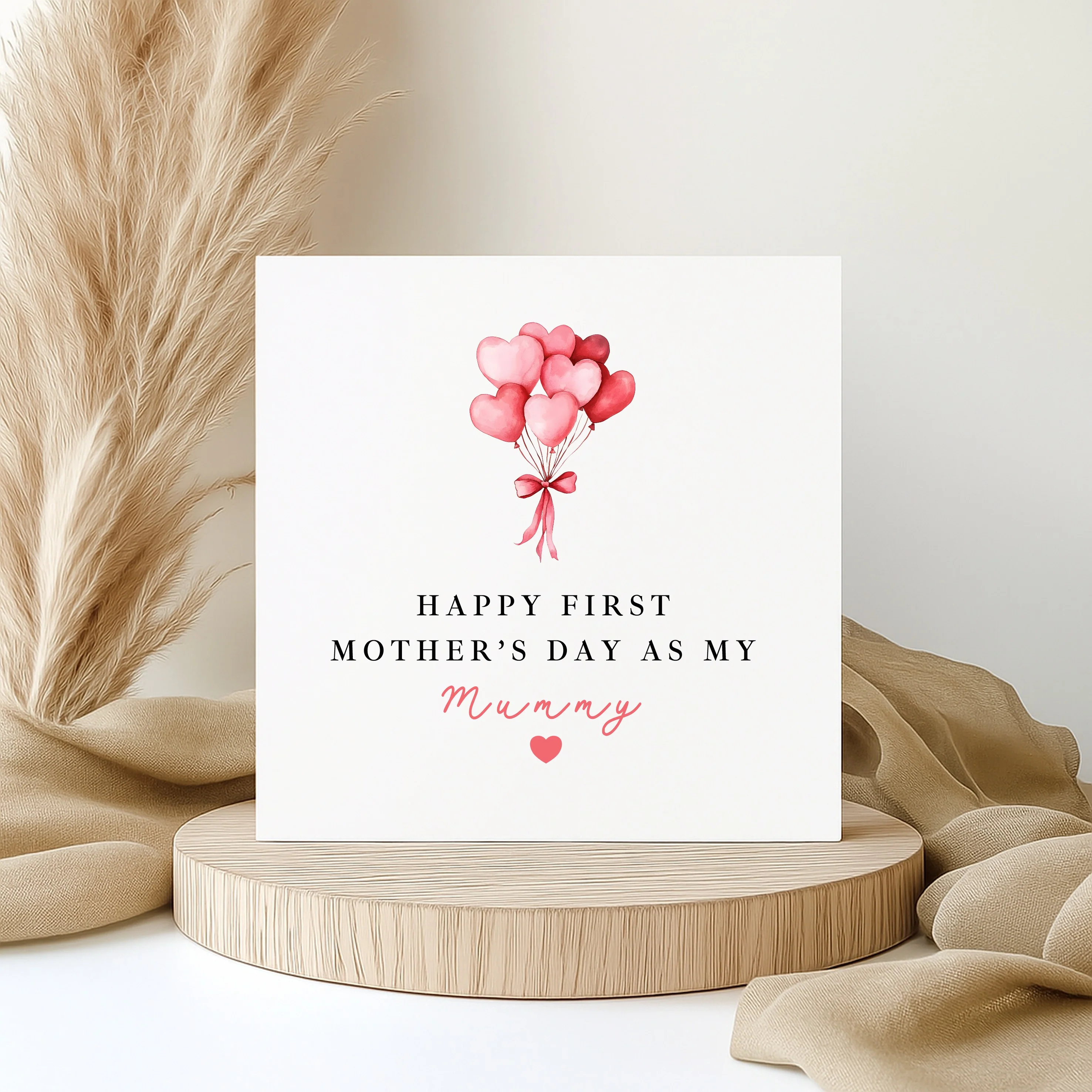 Pink Balloons Happy First Mother's Day Card - Image 7