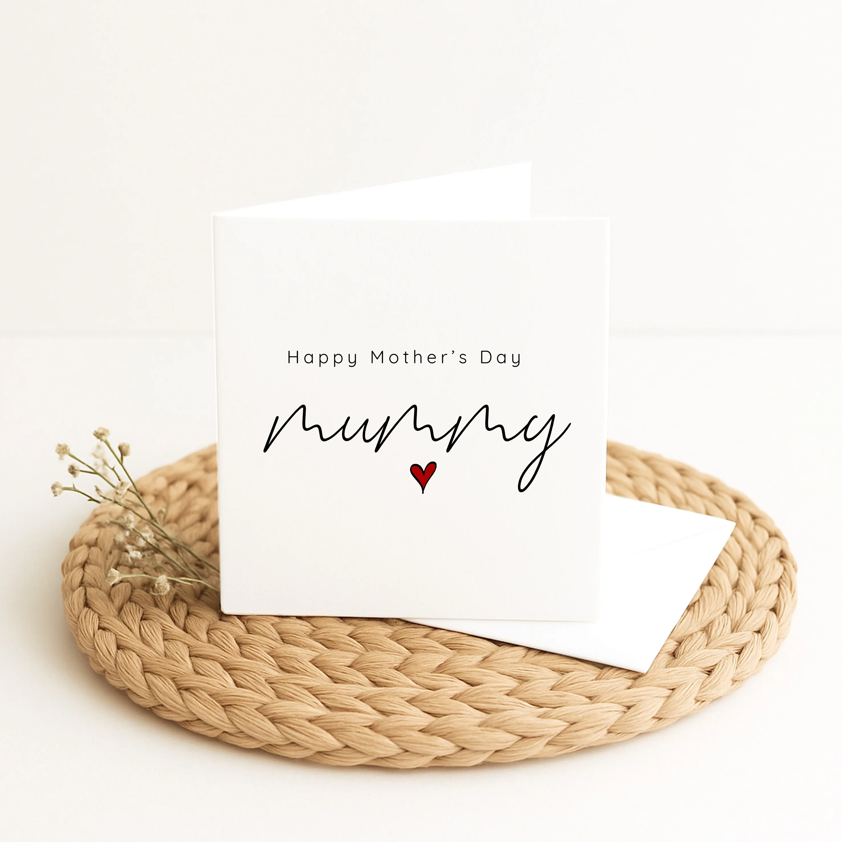 Red Heart Happy Mother's Day Card - Image 4