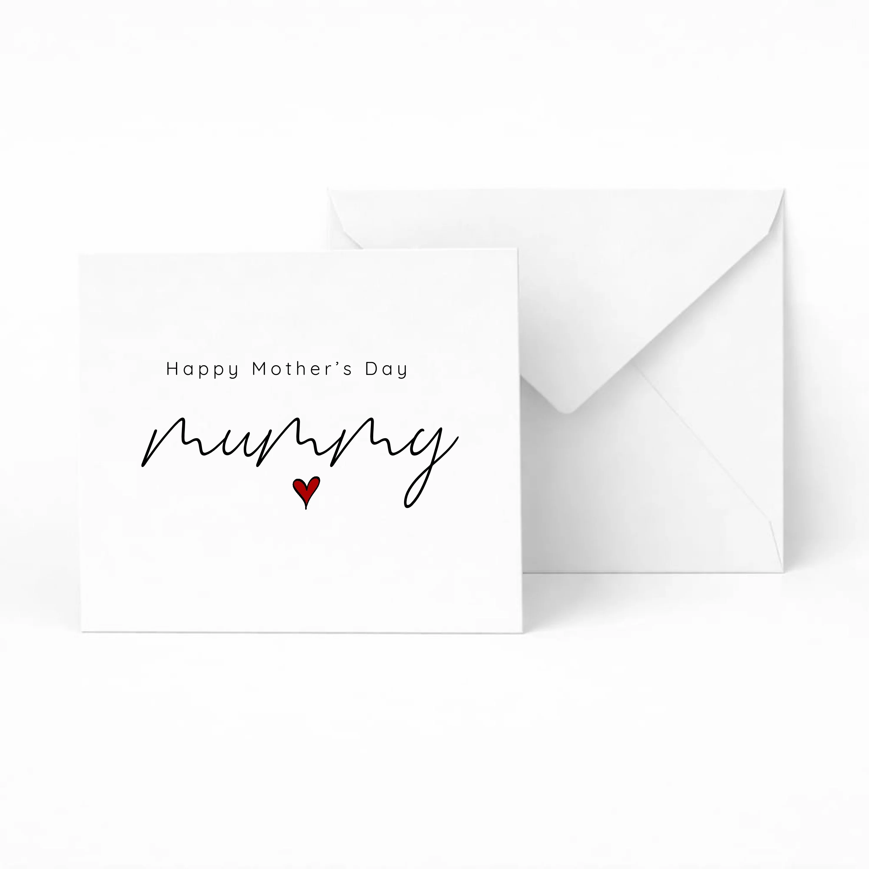 Red Heart Happy Mother's Day Card - Image 7