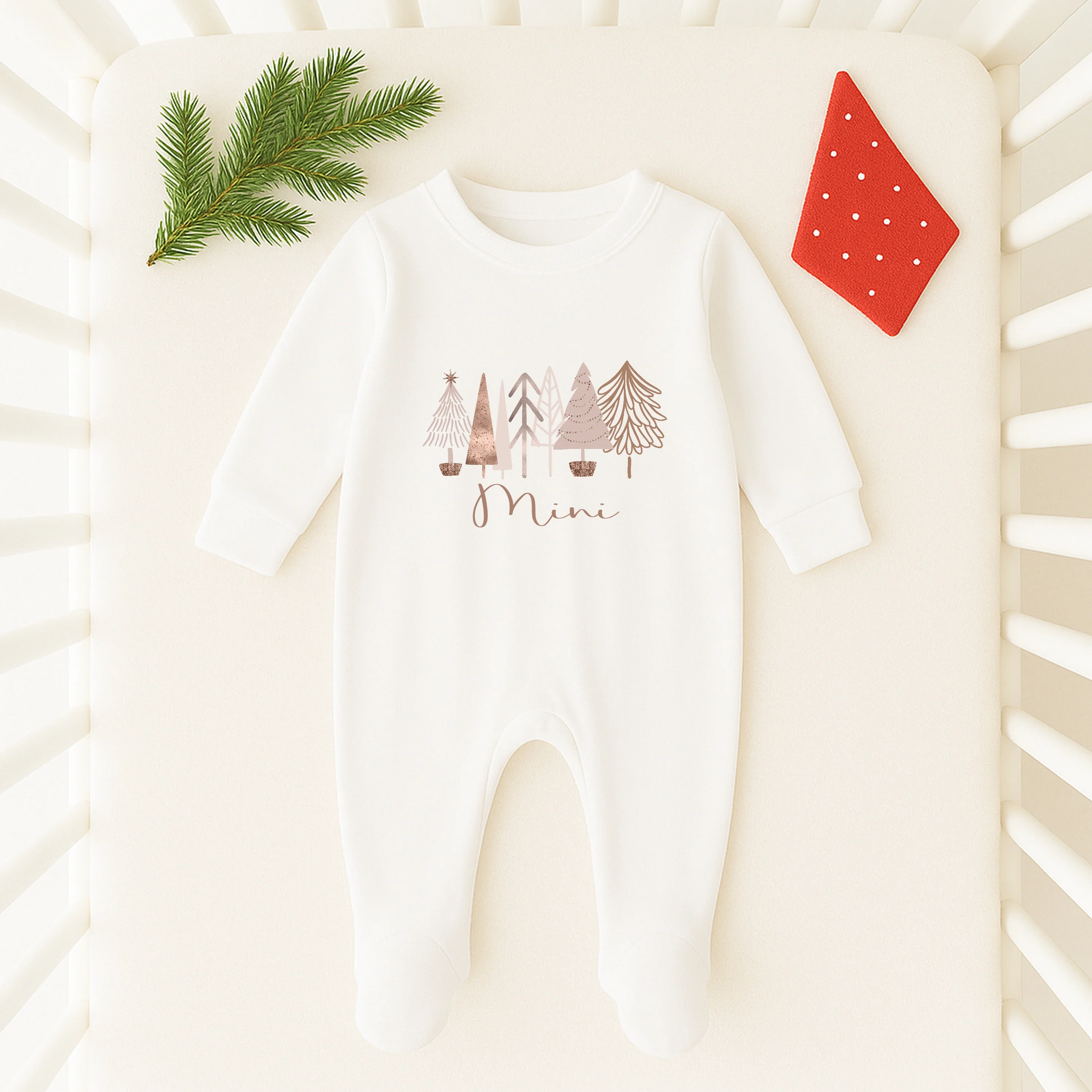 Rose Gold Christmas Tree Mum & Mini Sweatshirts - Image 4