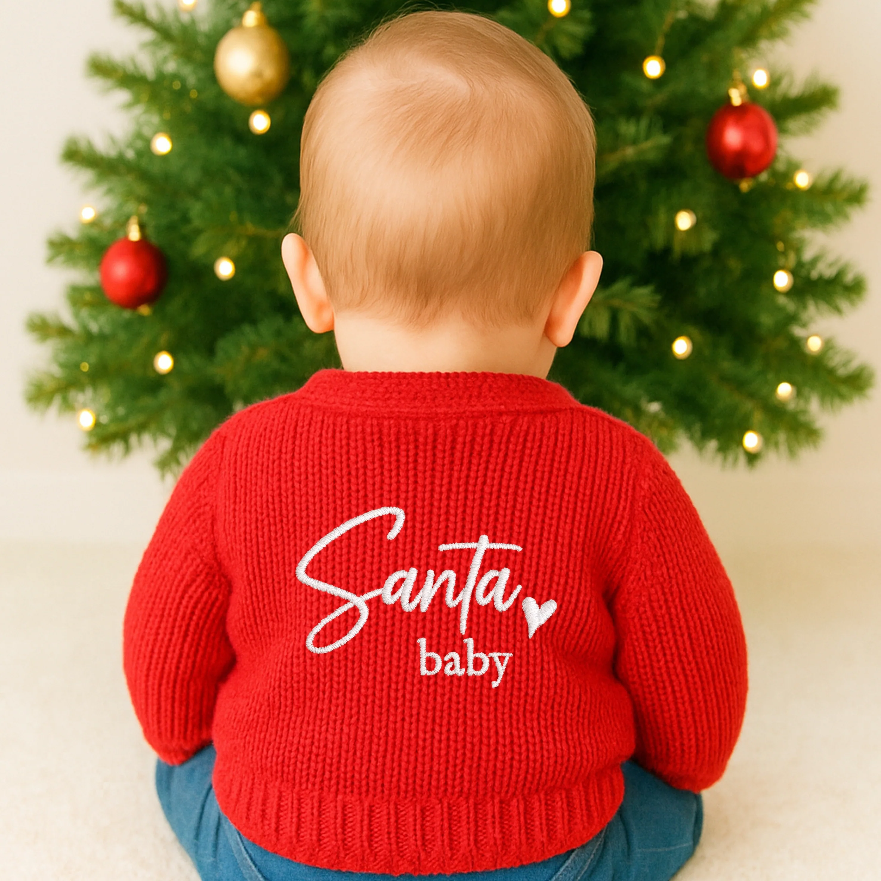 Santa Baby Christmas Cardigan - Image 2
