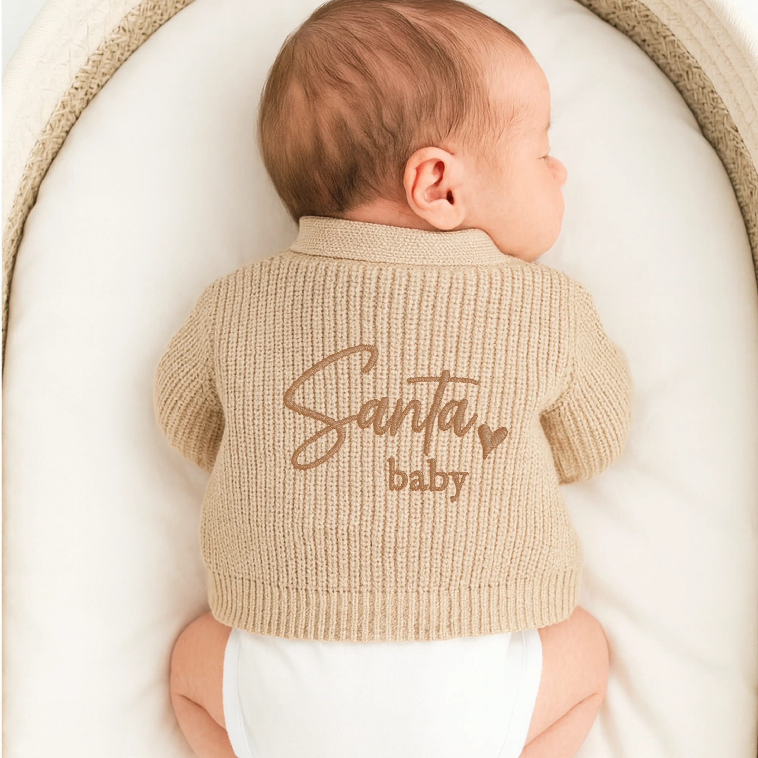 Santa Baby Christmas Cardigan - Image 4