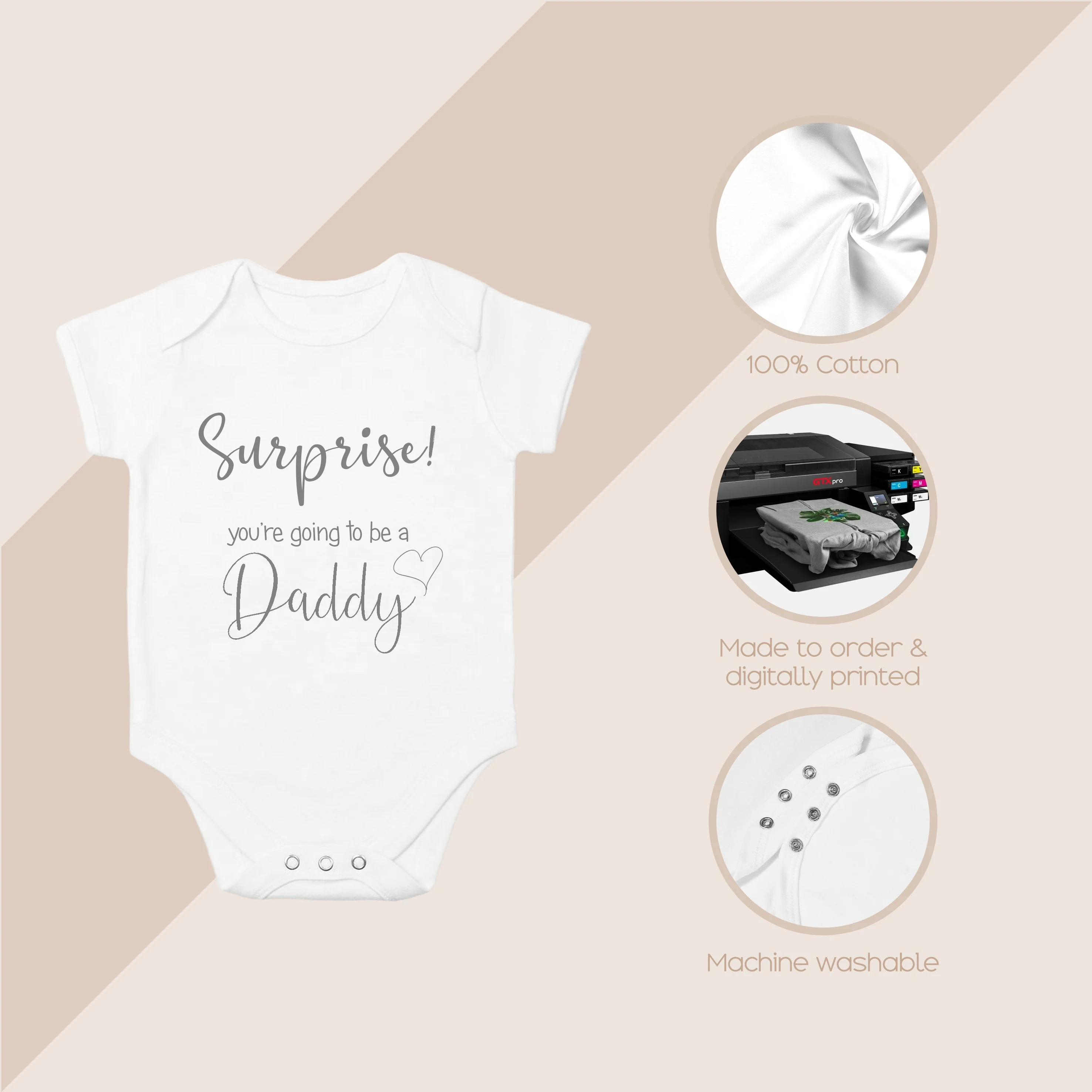 Surprise You're Going To Be A Daddy Announcement Vest - Image 4