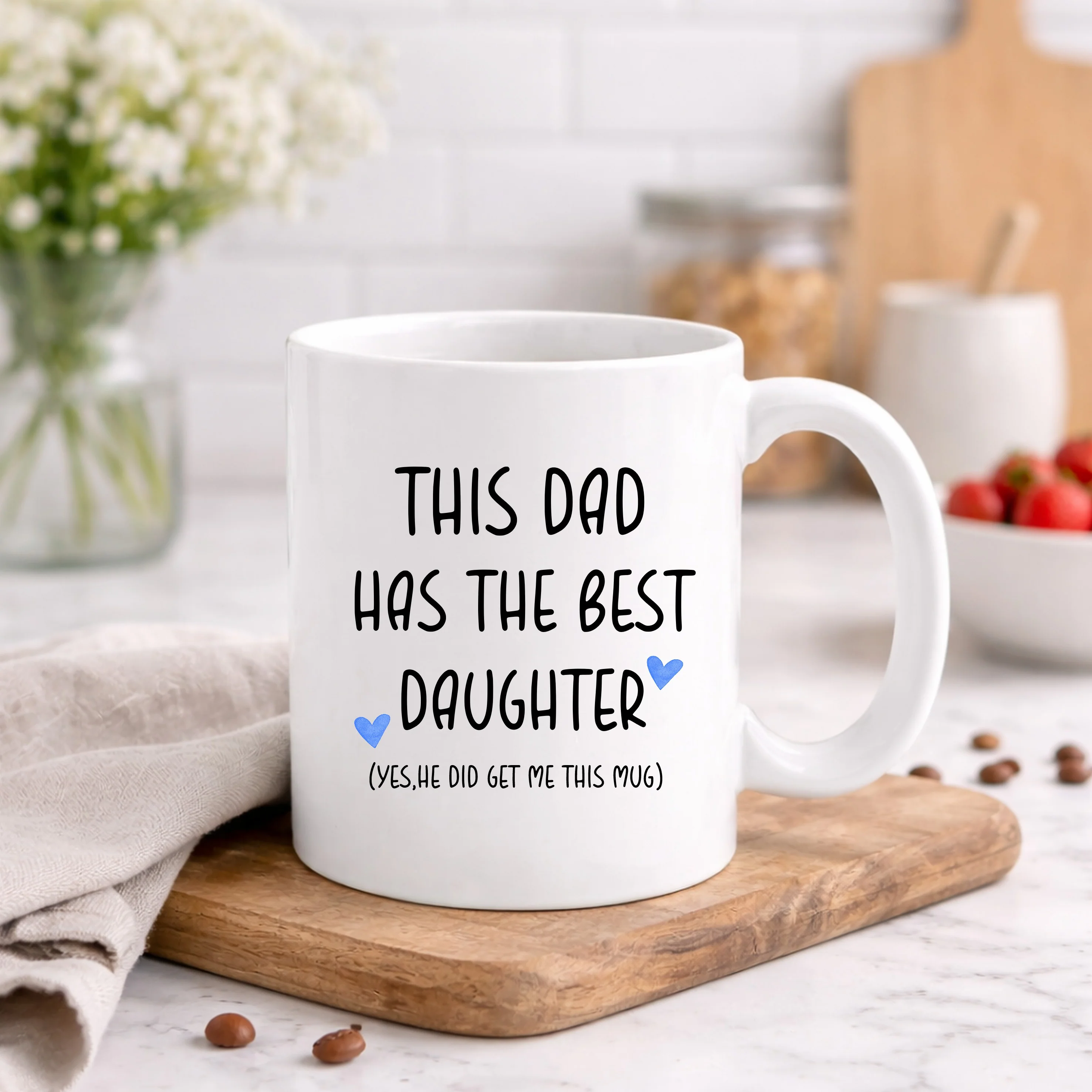 This Dad Has The Best Daughter Mug - Image 3