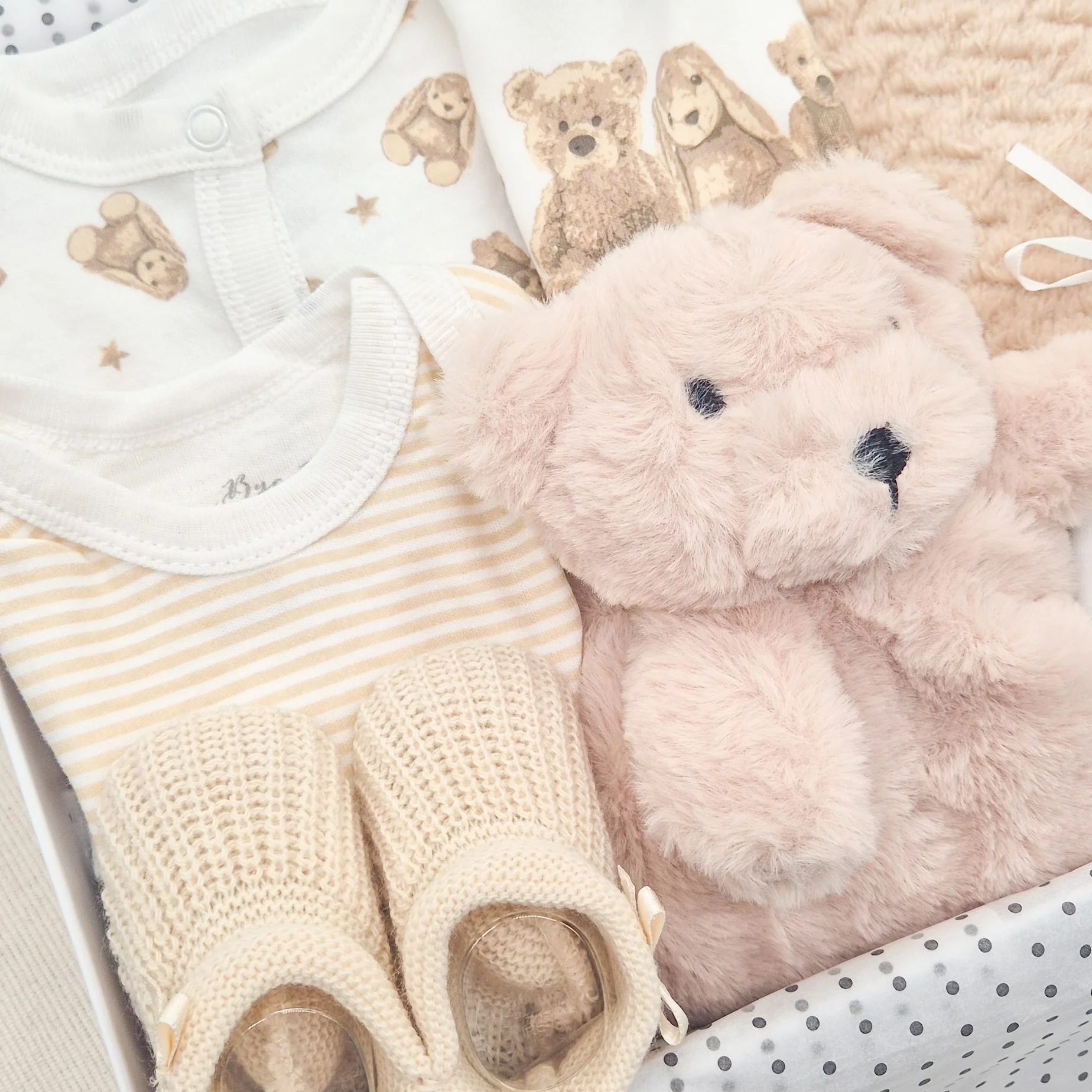 Unisex Bear Bunny & Comforter Luxury Gift Hamper Set - Image 2