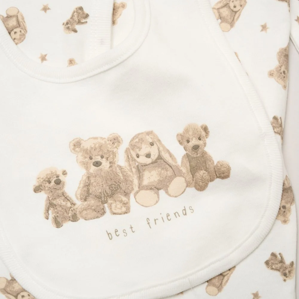 Unisex Beige Teddy Bear and Toy Gift Hamper - Image 2