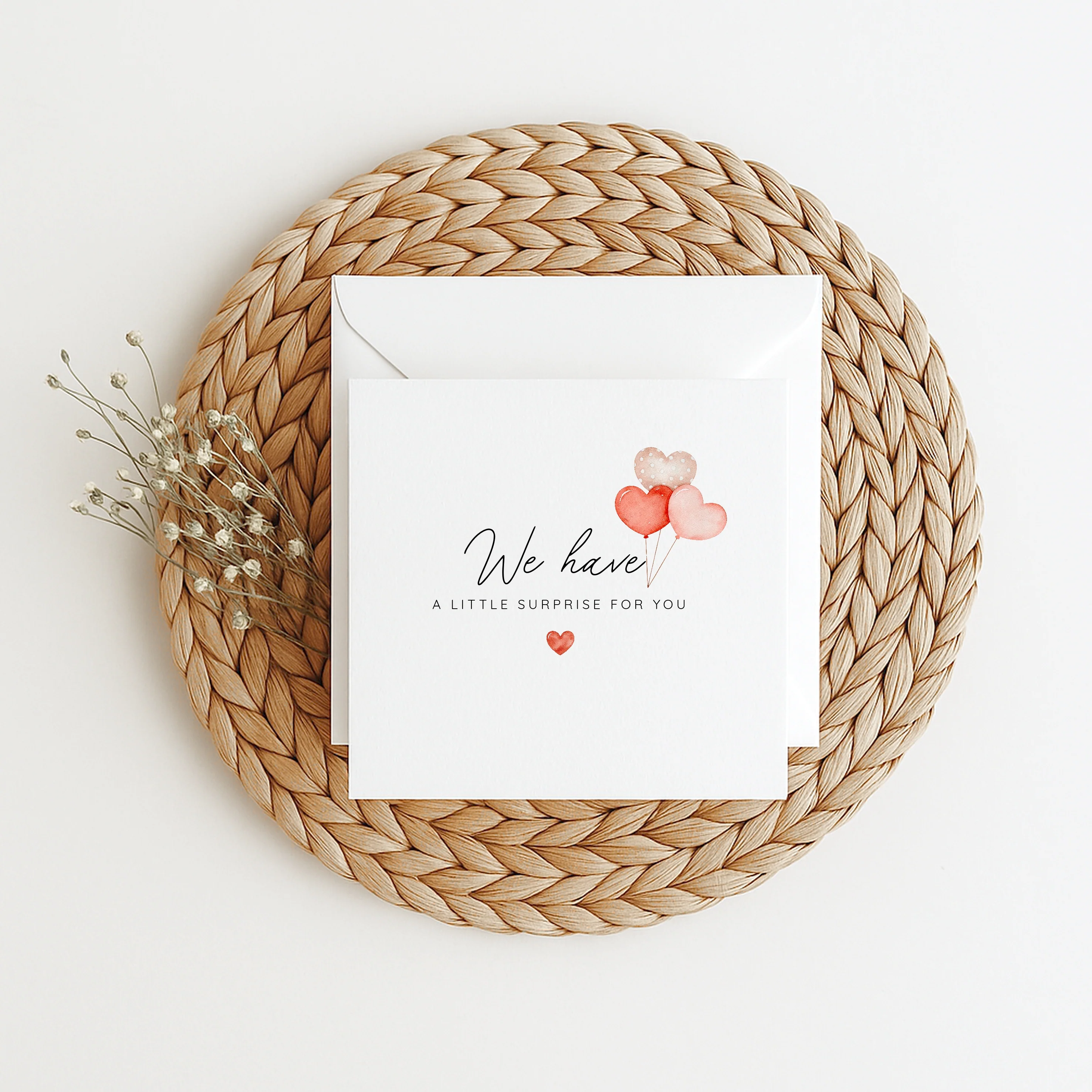 We Have A Little Surpise Baby Announcement Card - Image 5