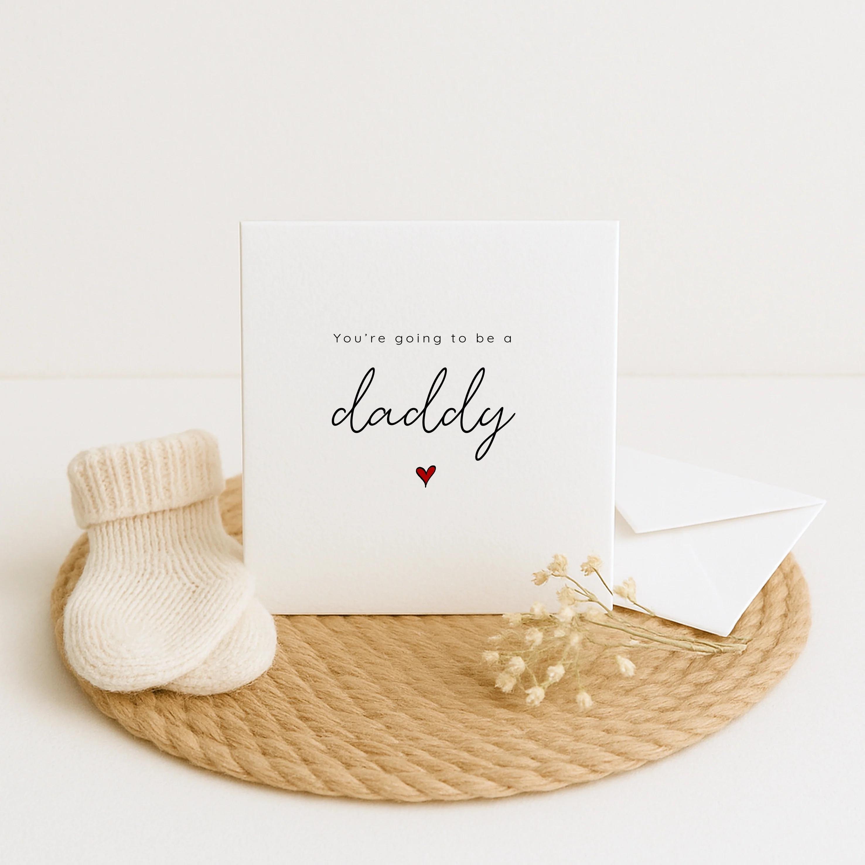 You're Going to be a Daddy Baby Announcement Card - Image 6