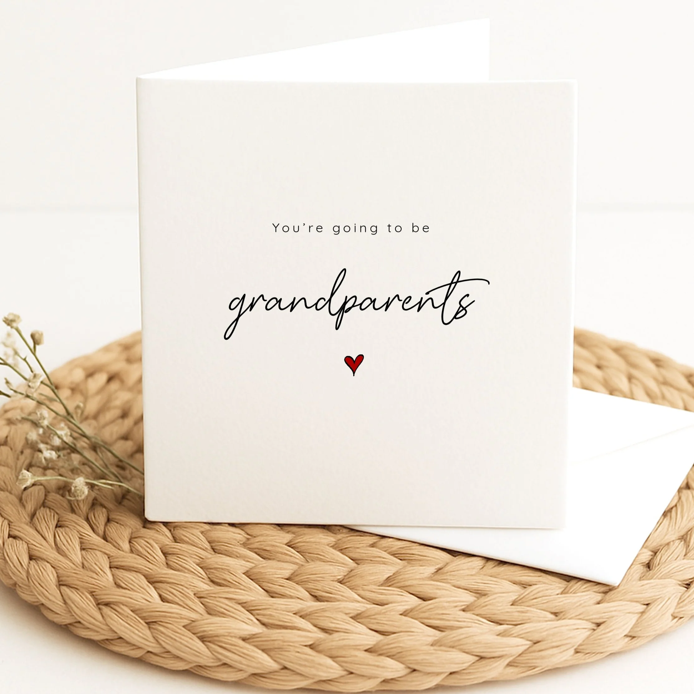 You're Going to be Grandparents Baby Announcement Card